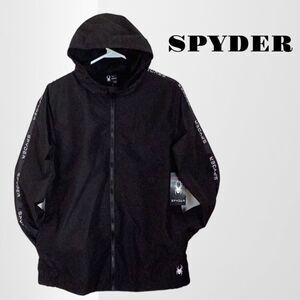 SPYDER NEW WITH TAGS WOMENS BLACK ZIP UP HOODED JACKET COAT MEDIUM